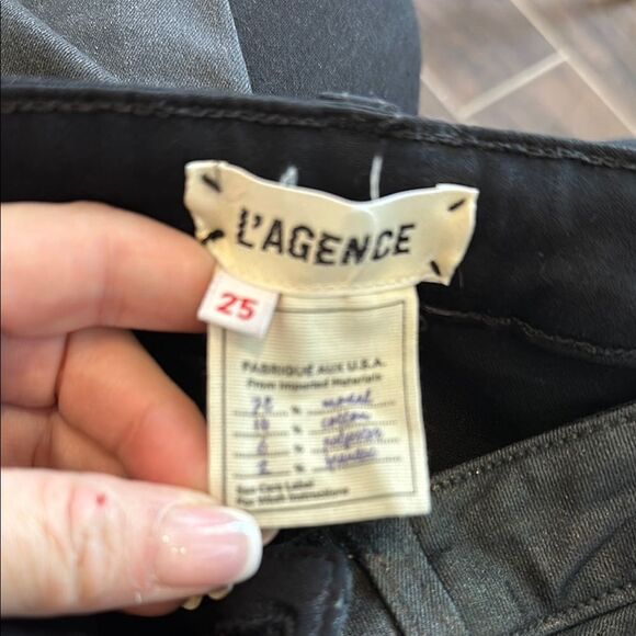 🖤 L’Agence Coated Skinny Jeans Size 25 - Picture 2 of 4